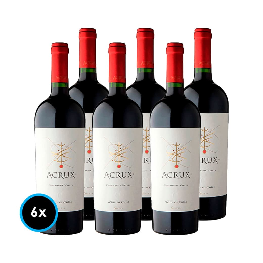 CAJA ACRUX: 6x Vino Acrux Ensamblaje Super Premium 750cc_1