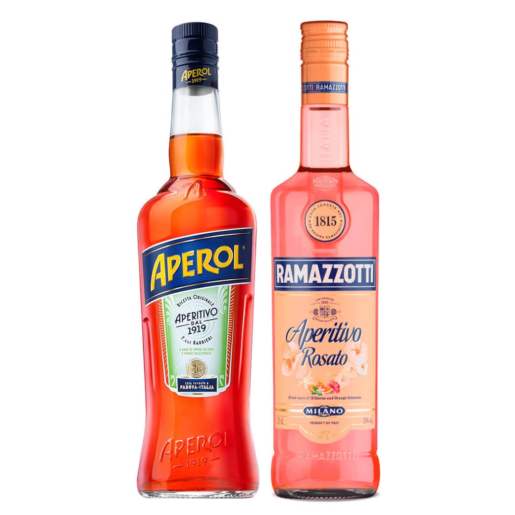 DUO APEROL - RAMAZZOTTI: 1x Licor Aperitivo Aperol 750cc + 1x Licor Aperitivo Ramazzotti Rosato 700cc_1