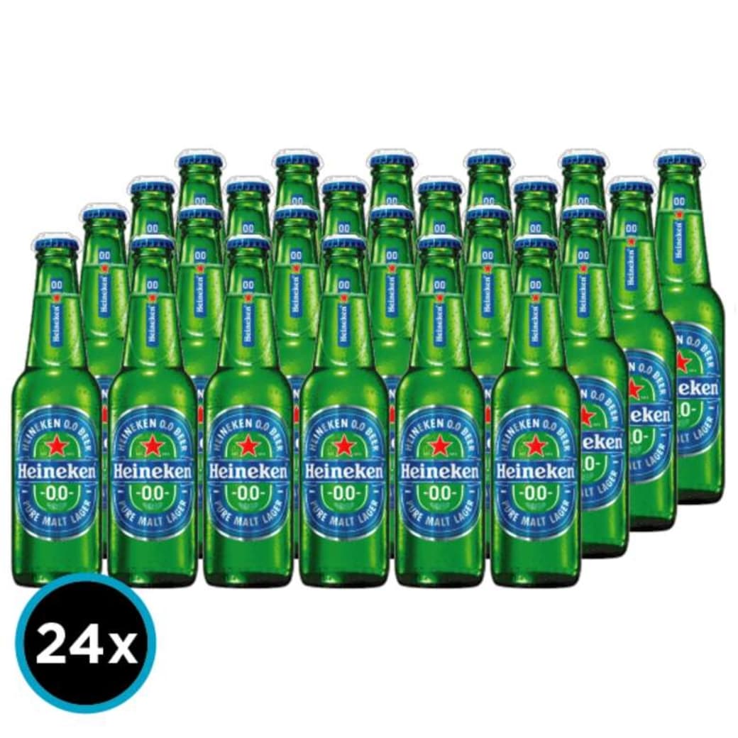 24x Cervezas Heineken 0.0 Sin Alcohol en Botellas 330cc_1
