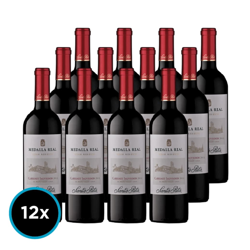 CAJA MEDALLA REAL GR (Cabernet): 12x Vino Medalla Real Gran Reserva Cabernet Sauvignon 750cc_1