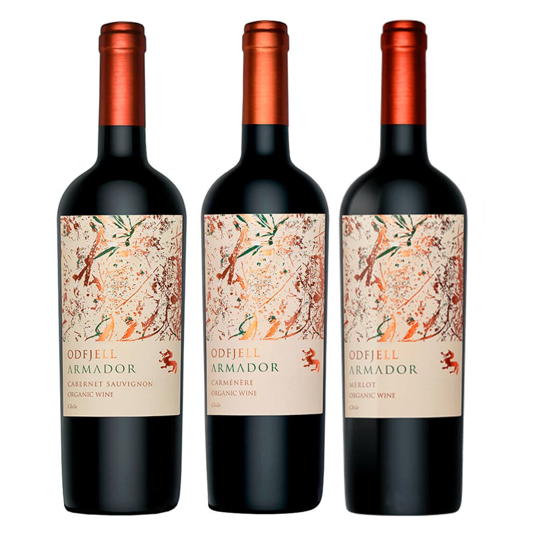 PACK ARMADOR: 1x Vino Odfjell Armador Cabernet Sauvignon 750cc + 1x Vino Odfjell Armador Carmenere 750cc + 1x Vino Odfjell Armador Merlot 750cc_1