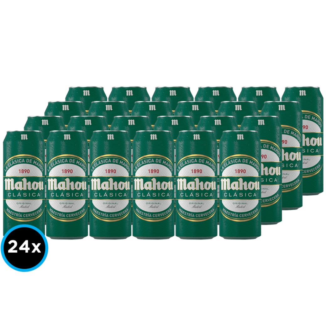 24x Cervezas Mahou Clásica en Lata 500cc_1