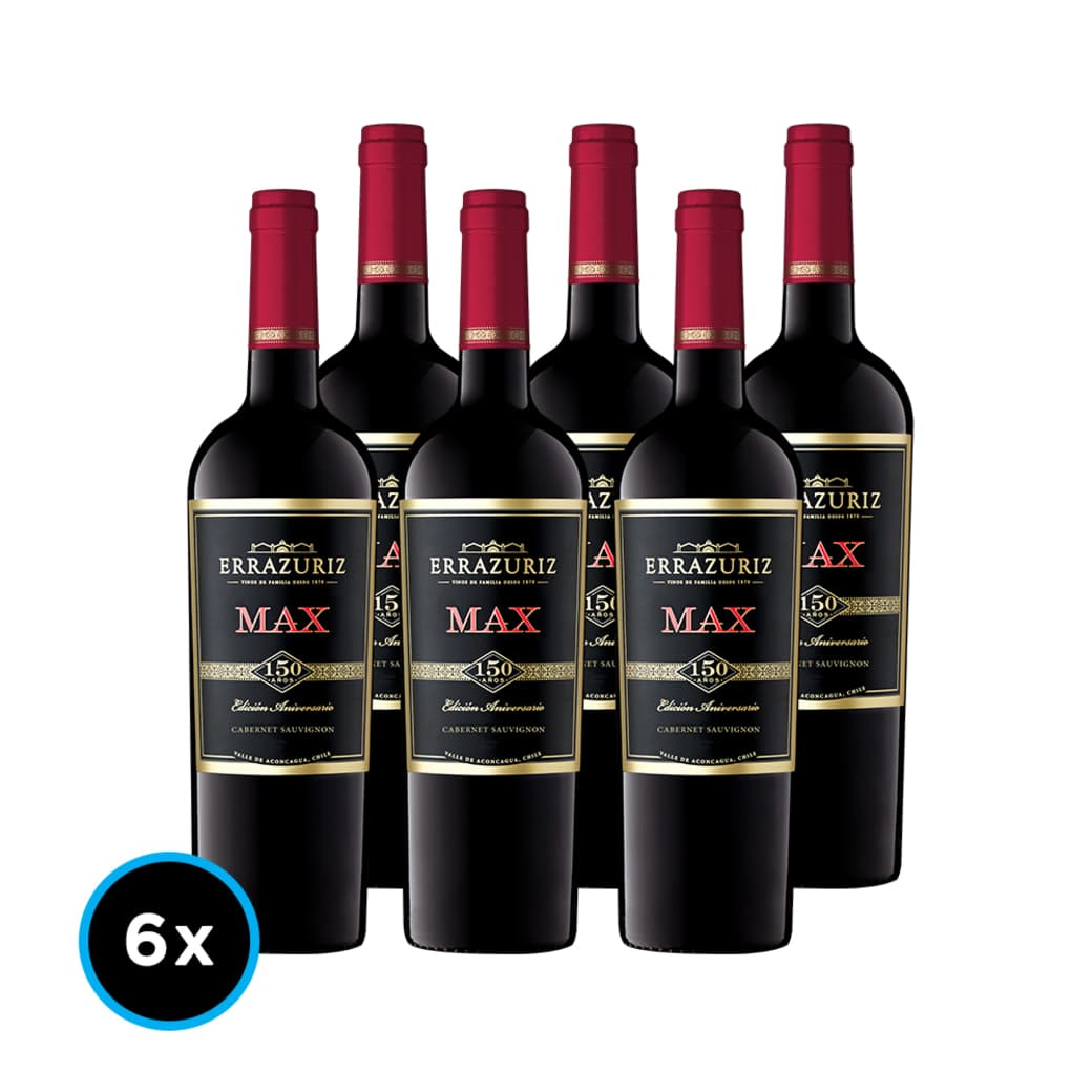 CAJA ERRAZURIZ MAX (Cabernet): 6x Vino Errazuriz Max Cabernet Sauvignon 750cc_1