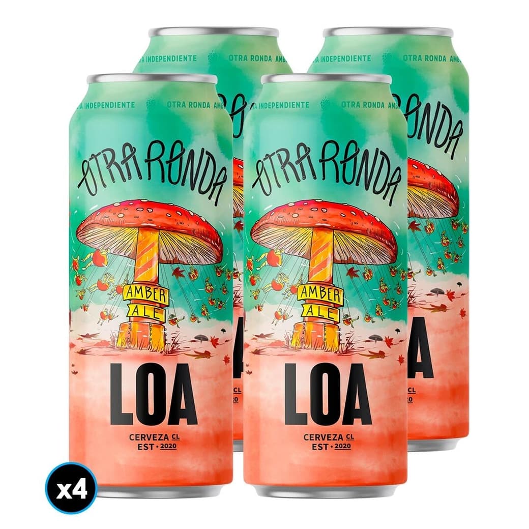 4x Cerveza Loa Otra Ronda Amber Ale 470cc_1
