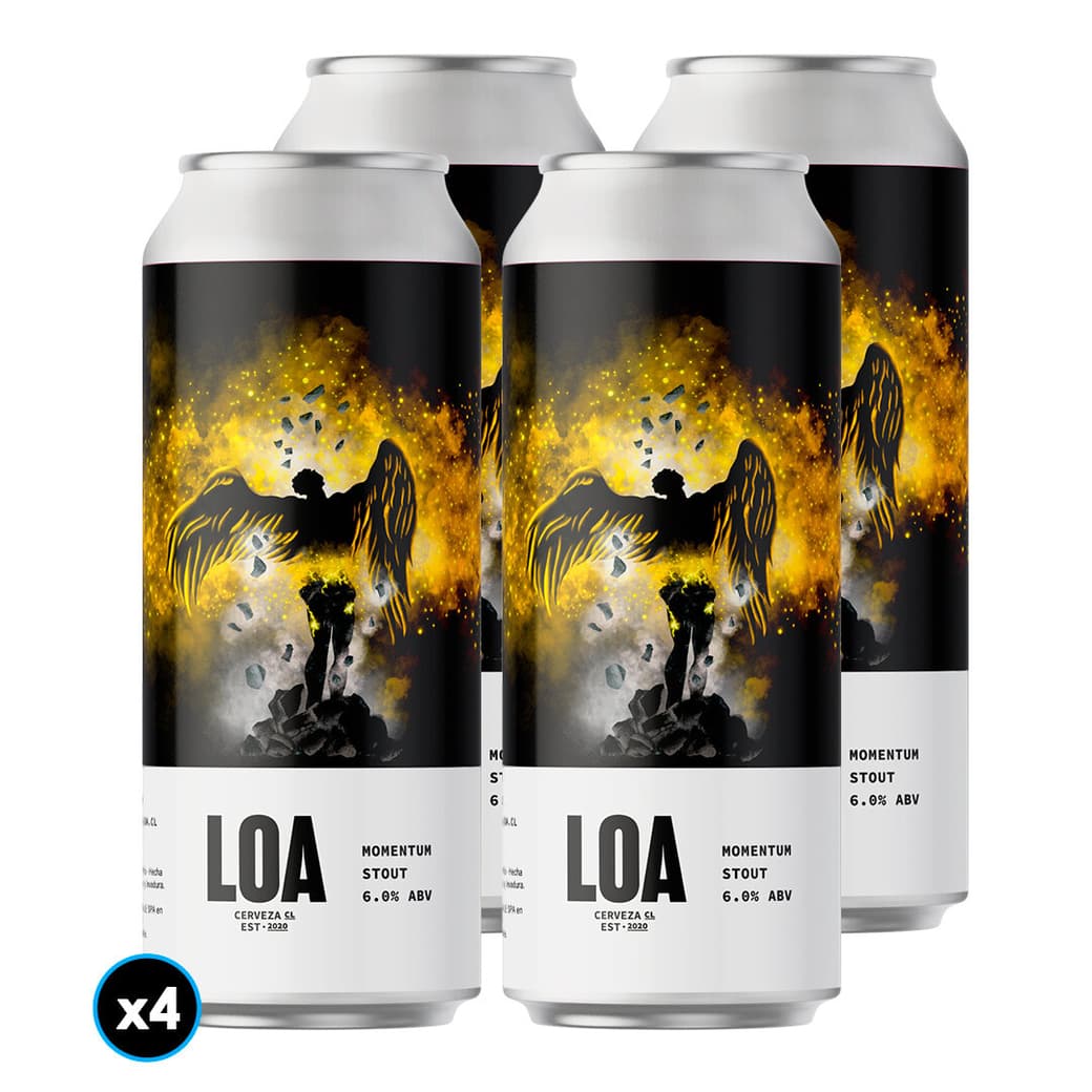 4x Cerveza Loa Momentum Stout 470cc_1