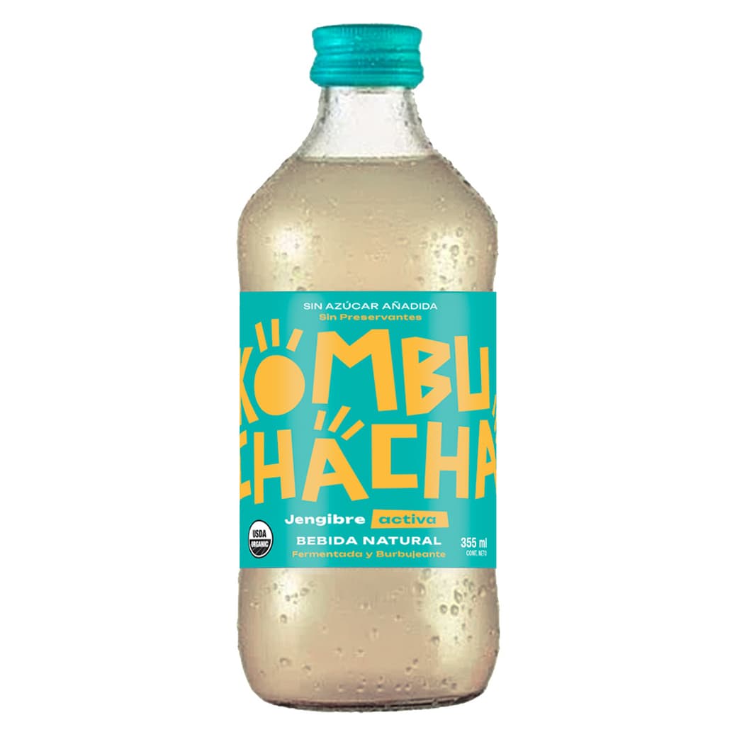 Kombuchacha Jengibre Sin Azúcar Añadida Botella 500cc_1