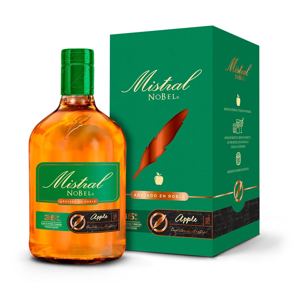 Pisco Mistral Nobel Apple 750cc_1