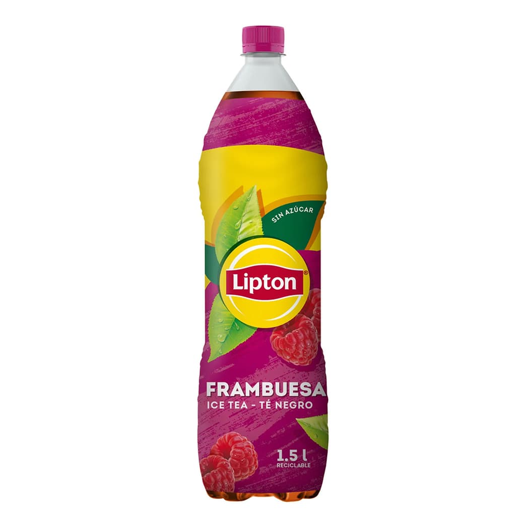 Té Helado Lipton Negro Frambuesa Sin Azúcar 1,5 Litros_1