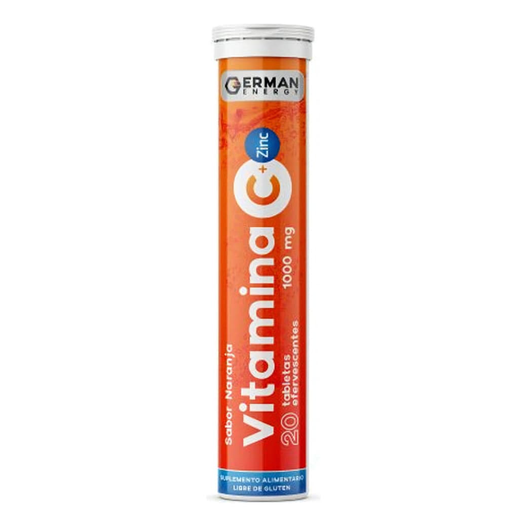 Suplemento German Energy Vitamina C + Zinc 1000 mg. (20 tabletas efervescentes)_1