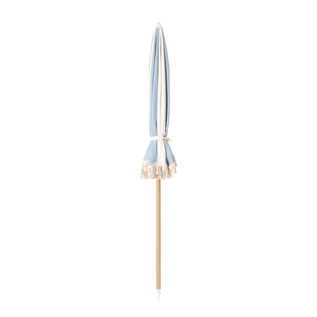 Quitasol de Playa Premium Classic Vintage DryHood Celeste_4
