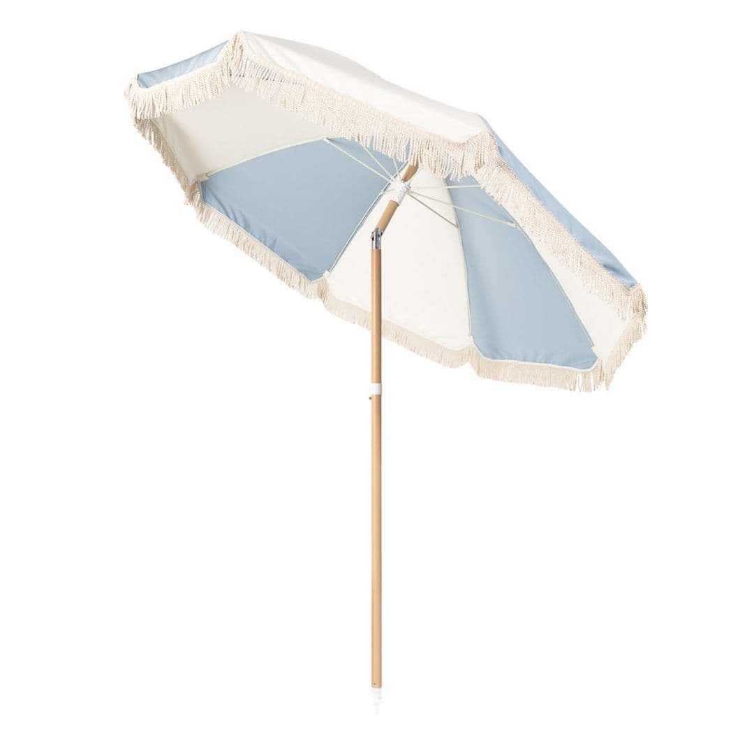 Quitasol de Playa Premium Classic Vintage DryHood Celeste_3