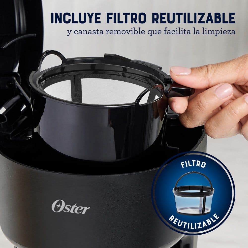 Cafetera Oster de Goteo 5 Tazas Negra BVSTDCS51B-052_5
