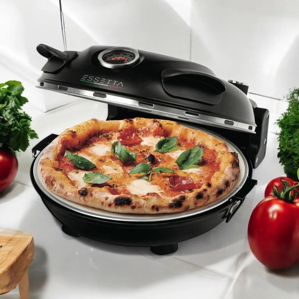 Horno Para Pizza Eléctrico Con Visor Essetta_5