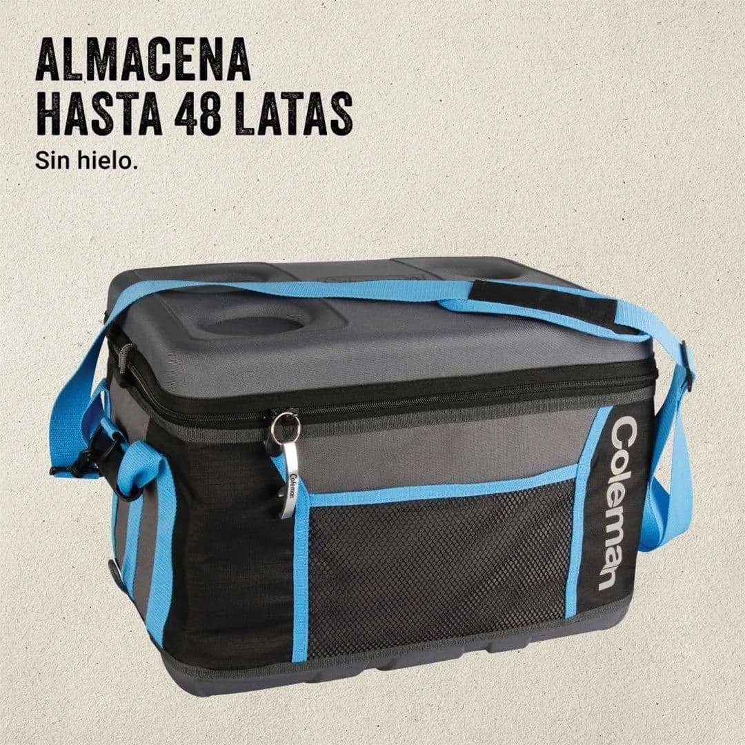 Soft Cooler Coleman Plegable 45 Latas Negro_2