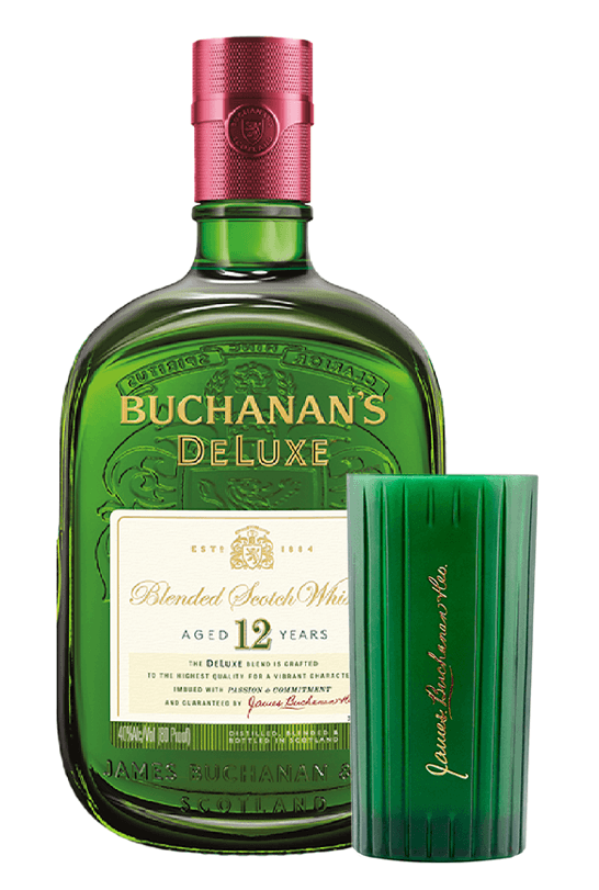 Kit Whisky Buchanans 12 años 750cc 40º alc. + vaso _2